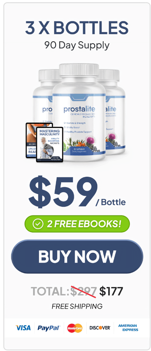 ProstaLite 3 $59/bottle